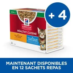 Hill's Hill’s Science Plan Chat Kitten Mijotés Healthy Cuisine Poulet Poisson -Hill‘s Soldes Magasin 1654606457404 full