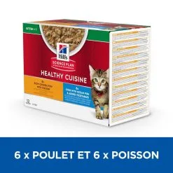 Hill's Hill’s Science Plan Chat Kitten Mijotés Healthy Cuisine Poulet Poisson -Hill‘s Soldes Magasin 1654606460968 full