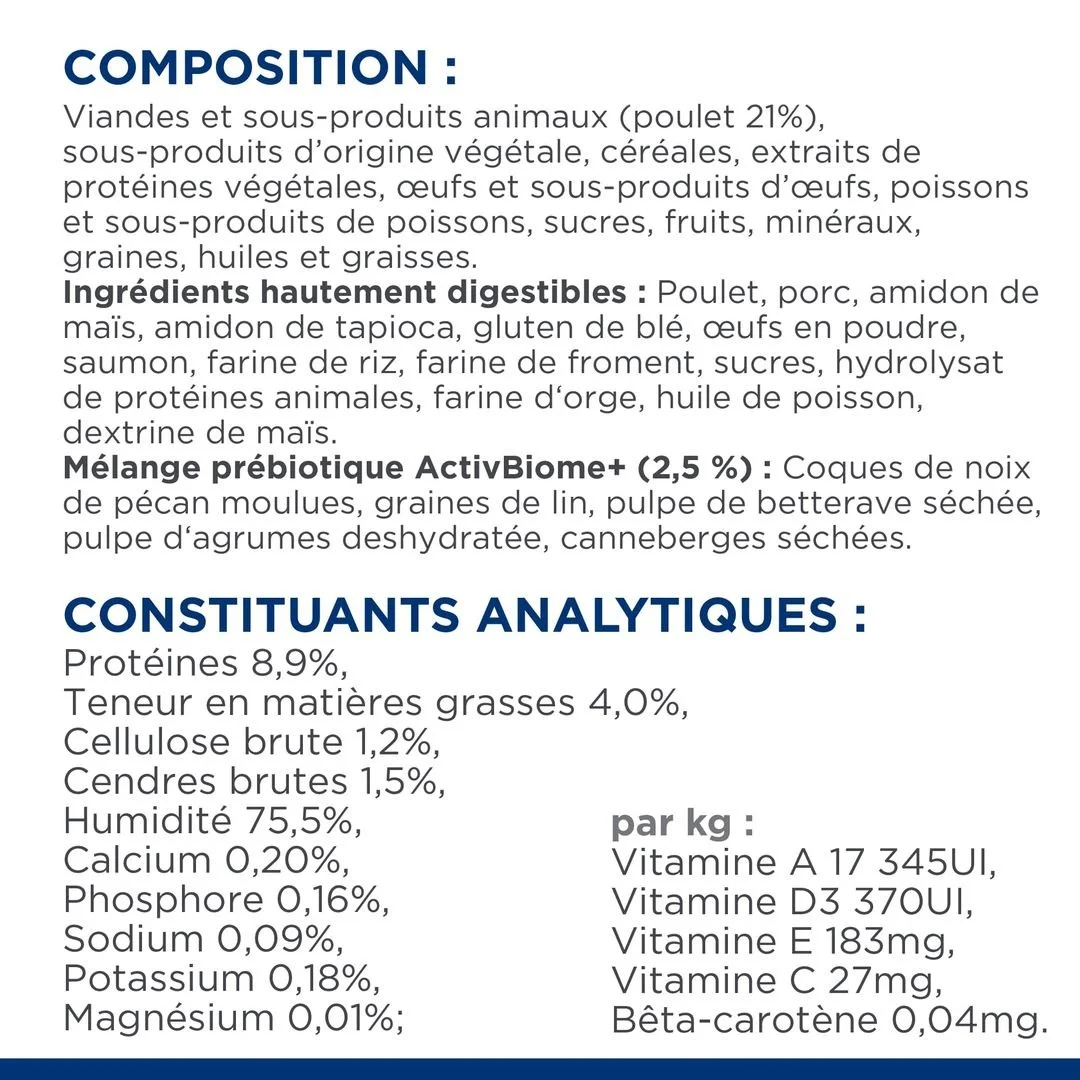 Hill's Prescription Diet Chat Gastrointestinal Biome Sachet Poulet 6 Hill's Prescription Diet Chat Gastrointestinal Biome Sachet Poulet – Image 6