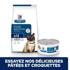 Hill's Prescription Diet Feline Z/D Food Sensitivities - 24 Boîtes De 156g -Hill‘s Soldes Magasin 52742039756 5 FR