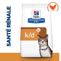 Hill's Prescription Diet K/D Croquettes Pour Chat Au Poulet - 3Kg -Hill‘s Soldes Magasin 52742043746 1 FR 2