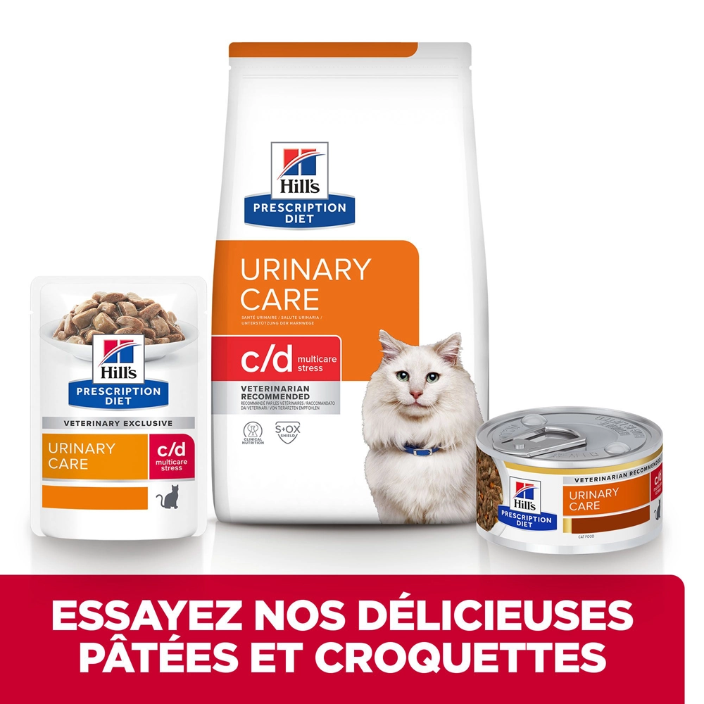 Hill's Prescription Diet C/D Urinary Stress Croquettes Pour Chat Au Poulet - 1.5Kg 6 Hill's Prescription Diet C/D Urinary Stress Croquettes Pour Chat Au Poulet - 1.5Kg – Image 6