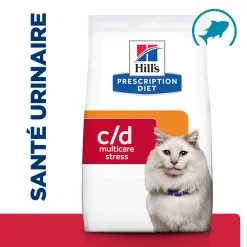 Hill's Prescription Diet C/D Urinary Stress Multicare Croquettes Pour Chat Au Poisson - 3Kg -Hill‘s Soldes Magasin 52742050348 1 FR 1