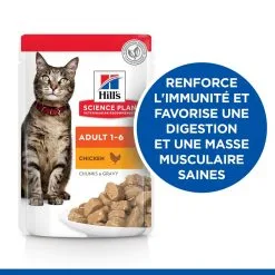 Hill's Hill’s Science Plan Adult Classic Selection Multipack Poulet, Boeuf Et Poisson 12x85g -Hill‘s Soldes Magasin 52742211800 2 science plan chat adulte sachet repas pack mixte
