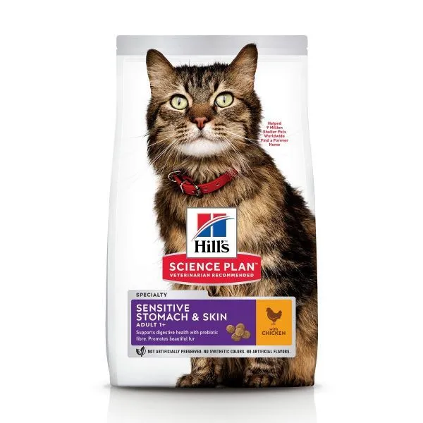 Hill's Science Plan Adult Sensitive Stomach Pour Chat 7kg 1 Hill's Science Plan Adult Sensitive Stomach Pour Chat 7kg